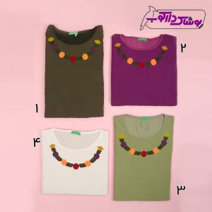 خرید تیشرت گلدار زنانه